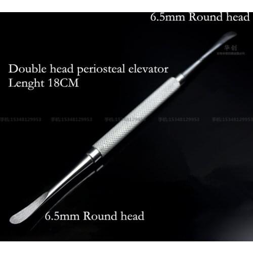 Medical orthopedic instrument dental Material Science Department Dental flap retractor Periosteal elevator 6.5mm Double head