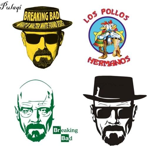 Fashion Breaking Bad Iron-On Transfers For Clothing LOS POLLOS Hermanos Heat Transfers Chicken Brothers T-Shirt Hipster Stickers
