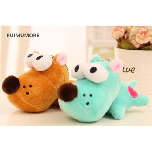 NEW Dogs Toys - 10PCS Wholesale 10CM Doggie Plush Toys , Dog Plush Stuffed Toy Key chain Doll