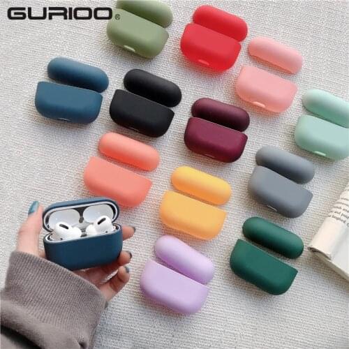 Original Candy Color PC Hard Earphone Case For Apple Airpods 2 1 3 Protection Cover For Airpods Pro Wireless Bluetooth Case Box