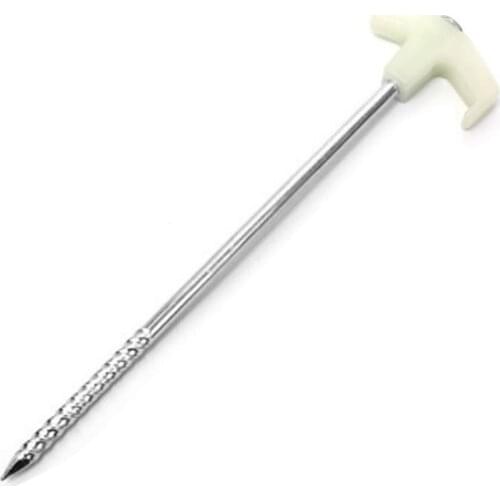 Camping Tent Luminous Nail Hard Steel Tent Peg with Glow in the Dark Professional Tent Accessories for Outdoor Activities