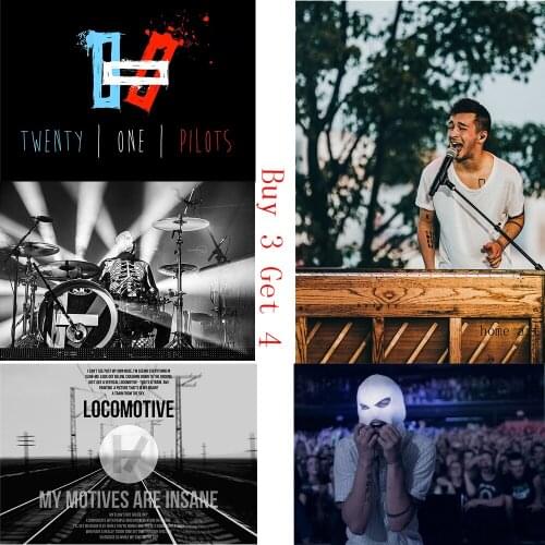 Twenty one pilots Poster Clear Image Wall Stickers Home Decoration Good Quality Prints White Coated Paper