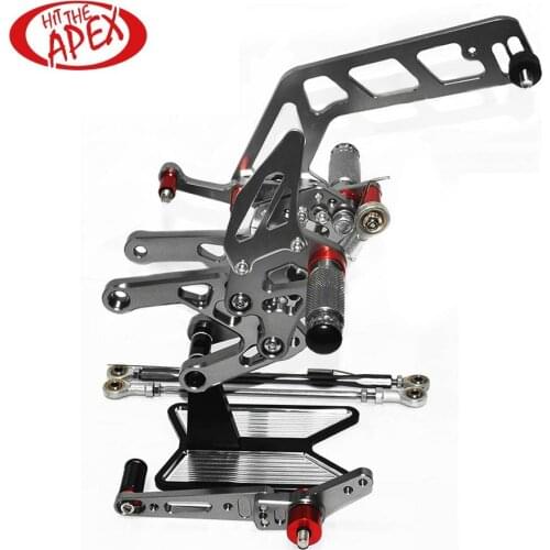 For YAMAHA MT10 FZ10 2017 2018 2019 CNC Adjustable Rider Rear Footrest For YAMAHA MT 10 FZ 10 2017 2018 2019 Foot Pegs Rearsets