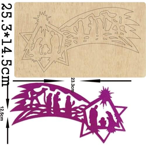 Religion Pray Family Metal Cutting Die Praying Priest Wood Die 2021 Wooden Die Fit Common Die Cutting Machines on the Market