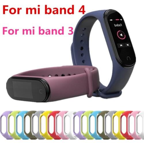 Mi Band 4 3 Strap bracelet Silicone Wristband band Smart mi band 3 4 bracelet Accessories wrist Strap and for Xiaomi Mi Band 4 3