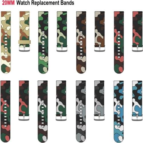 20mm Watch Strap for Samsung Galaxy Watch 3 41mm Silicone Watch Replacement Bracelet For Samsung Galaxy Watch Active 2 40mm Band