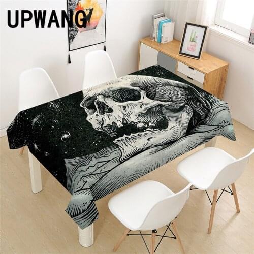 Sugar Skull Tablecloth 3D Printed Table Cover Rectangular Tablecloth Wedding Birthday Party Kitchen Home Decor #KL14