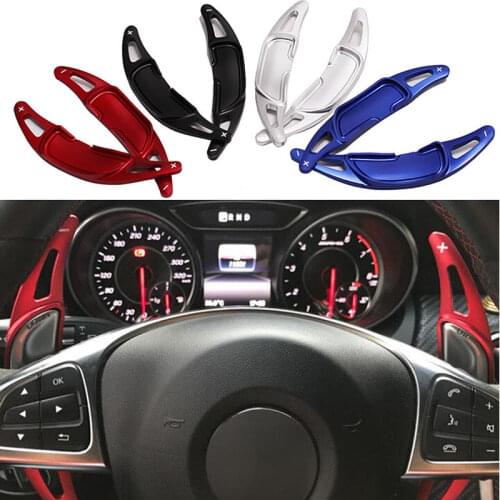 For Mercedes Benz AMG A45 CLA45 C63 GLA45 GLS63 GLE63 G63 Aluminum Steering Wheel Shift Paddle Extension Shifters Replacement 2P