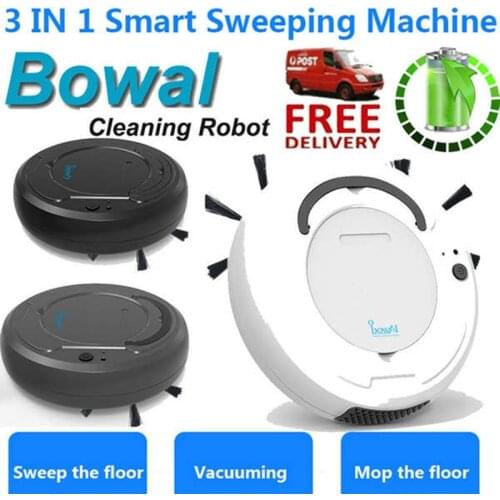 Intelligent Robot Vacuum Cleaner 3 in 1 Rechargeable Household Robot Floor Sweeping Cleaning Machine large Capacity