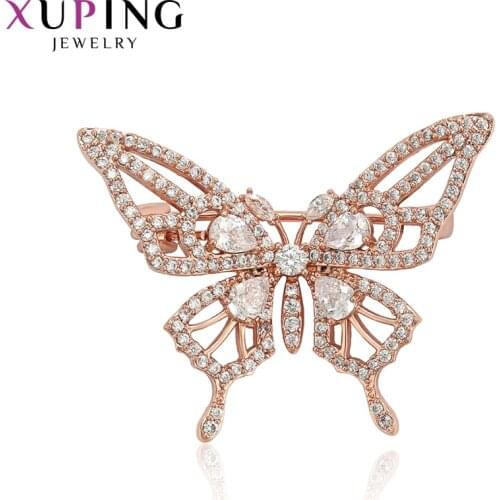 Xuping Animal Brooch Butterfly for Women Elegant European Style Jewelry Party Wedding Birthday Gift 00024