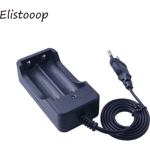 EU/US li-ion Battery Charger 4.2V 18650 Li-ion Rechargeable Dual Battery Charger