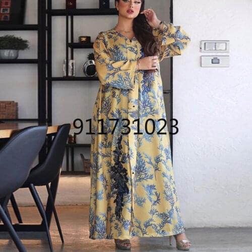 Abaya Dubai Turkey Kaftan Beaded Sequins Hijab Dress Islam Clothes African Maxi Dresses For Women Robe Longue Femme Musulman