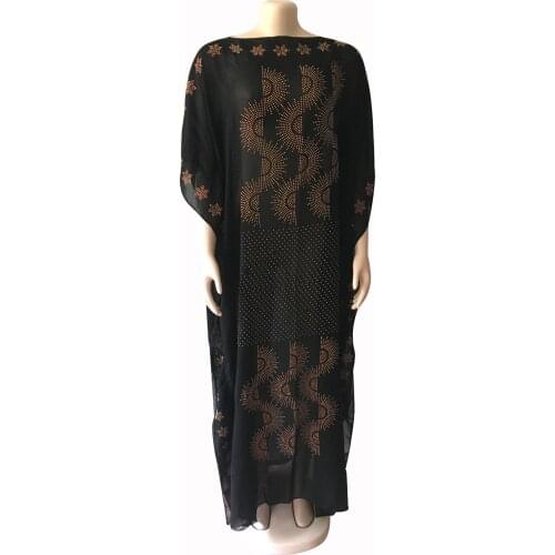 Tilapia big summer abayah black dress slash neck dashiki style femme vestidos