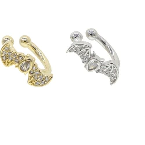 Cute animal bat shape no piercing ear cuff earring 1 piece wholesale