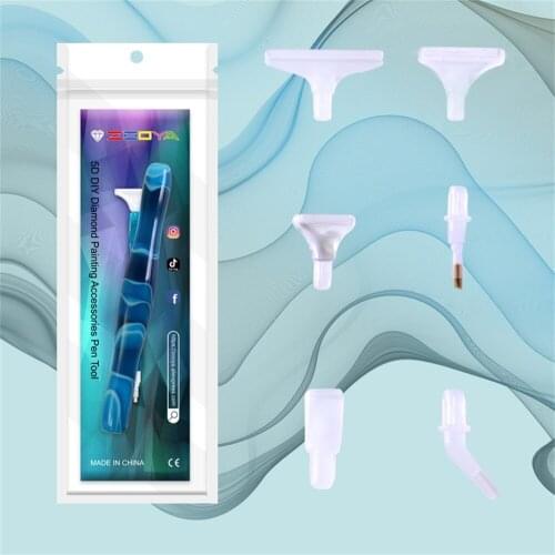 5D DIY Diamond Painting Tools Handmade 100% Resin Point Drills Pen for 5D Painting with Diamonds Accessories Pen