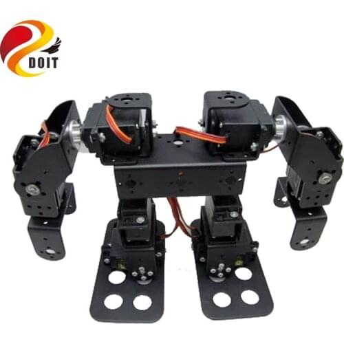 8DOF Humanoid Robot Robotic Walking Bipedal Steering Gear Bracket Part Unassembled DIY RC Toy