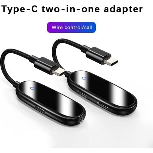 Type-c Adapter For Samsung/Huawei/Xiaomi Two-in-one Mobile Phone Adapter Headset Charging For Samsung/Huawei/Xiaomi