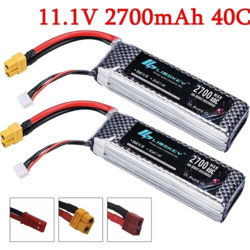 Upgrade battery 11.1v 2200mah 2700mah 3S 40C Lipo battery for RC Car RC Boats RC Drone Battery spare Parts 3S LIPO