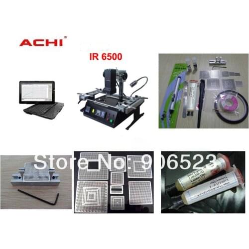 Free shipping Original Dark IR ACHI IR6500 BGA Rework Station with free 9 in 1 reballing kit