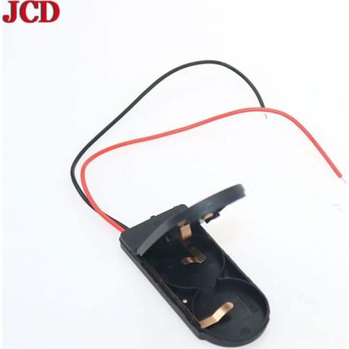 CR2032 Button Coin Cell Battery Socket Holder Case Cover With ON/OFF Switch 3V x2 6V battery Storage Box Black White Transparent