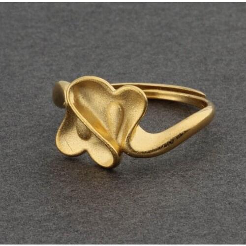 Weddings Party Rings for Women Gold Rings Plant Shape Finger Ring Jewelry for Gifts Women Rings 2021 Popular Items
