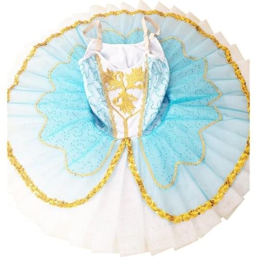 2020 New Songyuexia Childrens Ballet Costume Swan Lake girl professional Little Swan Tutu Skirt Sequin sling ballet tutu dress