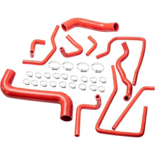 For Subaru Impreza Wrx/Sti Gda/Gdb Ej207 02-07 Silicone Radiator Hose Kit 11pcs Set Silicone Radiator Hose & Clamps Kit