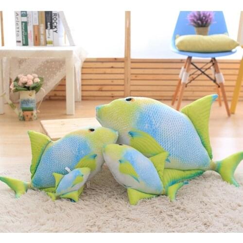 Simulation Tropical Fish Plush Stuffed Doll Room Decor Kids Toy Birthday Gift Learning Cognitive Biologys