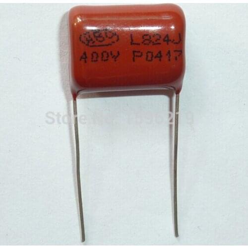 10pcs CBB capacitor 824 400V 824J 0.82uF 820nF P15 CBB21 Metallized Polypropylene Film Capacitor