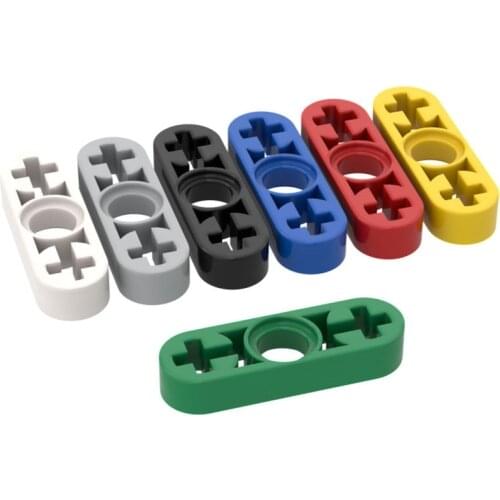 10PCS Assembles Particles 6632 1x3 Bolt Hole Arm Bricks Building Blocks DIY Education Assembly Parts Toys For Children Gifts