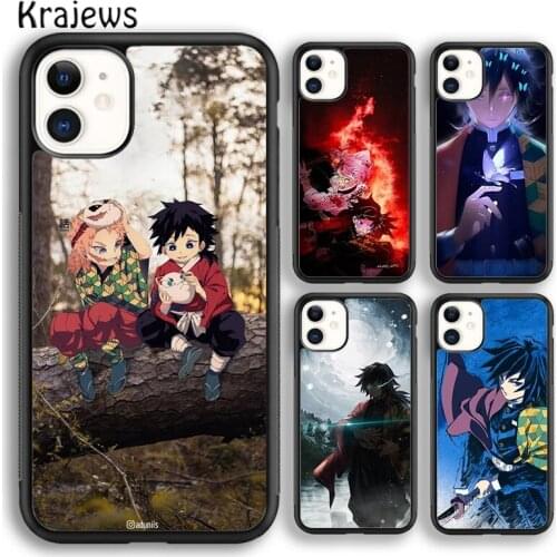 Krajews Tomioka Giyuu Kimetsu no Yaiba soft Phone Case Cover For iPhone 5s SE 2020 6s 7 8 plus X XS XR 11 12 mini pro max Shell