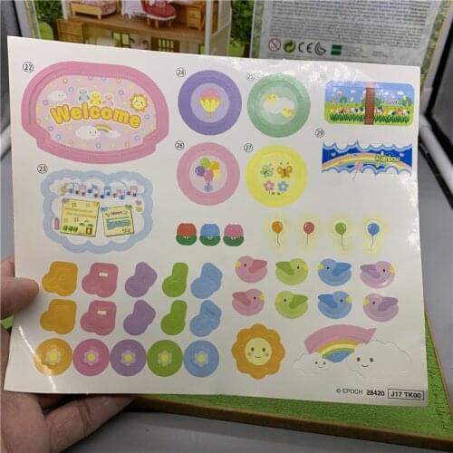 Geniune Sylvanian Doll Families Dollhouse Animal Figures furniture set clothes house food without package