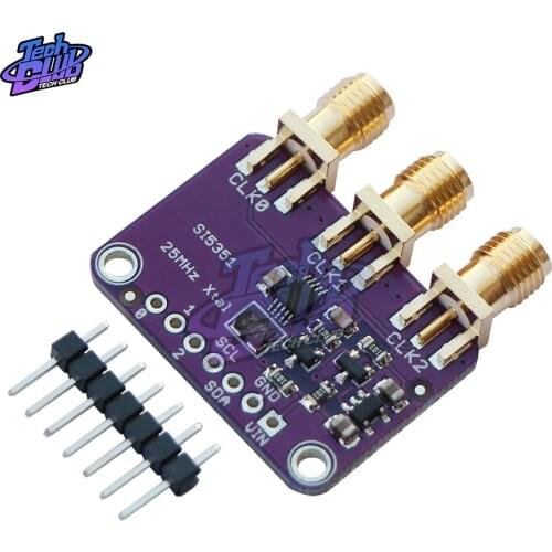 DC 3V-5V CJMCU-5351 Si5351A Si5351 I2C Clock Generator Breakout Board Module Signal Generator Clock 8KHz-160MHz For Arduino