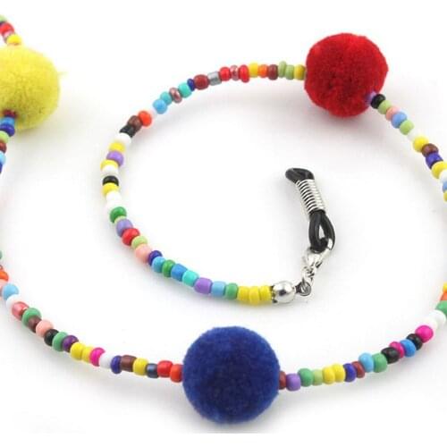 3pcs Reading Glasses Neck Strap Sunglasses Eyeglass Beaded Chain Necklace