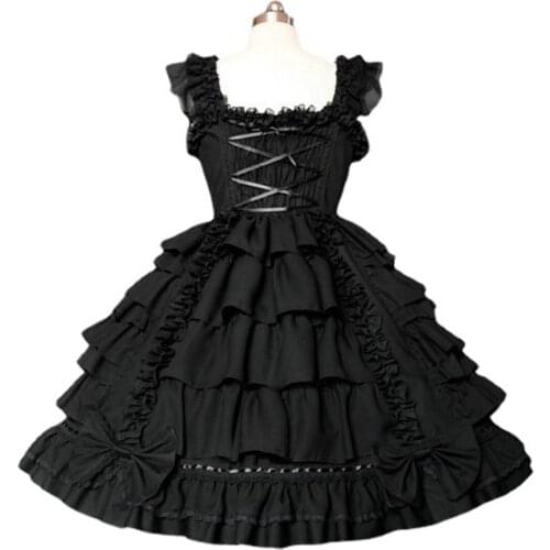 Dressed Palace Dress Princess Skirt Lolita Academy Wind Navy Leader Dressed Lolita Dressed Dress