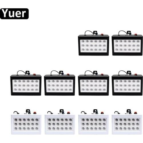 10Pcs/Lot 18Pcs RGB LEDs Strobe Light 180 Degree Wash Effect Stroboscope Home KTV Lighting DJ Disco Party Music Strobe Lights