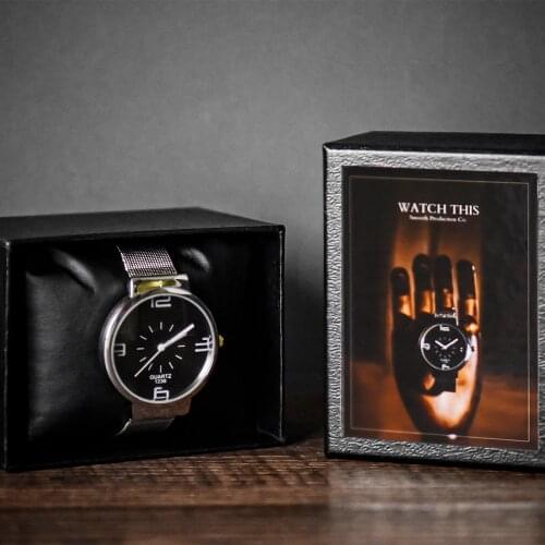 Card Change to Watch Close Up Street Illusion Gimmick Mentalism Puzzle Toy Magia Card,Watch This (Card+Watch Set) Magic Tricks