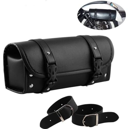 Motorcycle Fork Bag Handlebar Bag Sissy Bar Tool Bag for Yamaha Honda Sportster Softail Kawasaki Suzuki Ducati KTM Roll Tool Bag