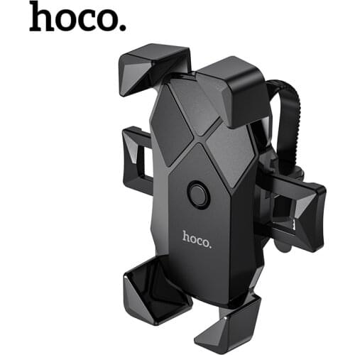 Hoco Universal Motorcycle Bicycle Phone Holder For Samsung S20 S21 New Stable Bike Handlebar GPS Motorcycle Bracket Phone Stand