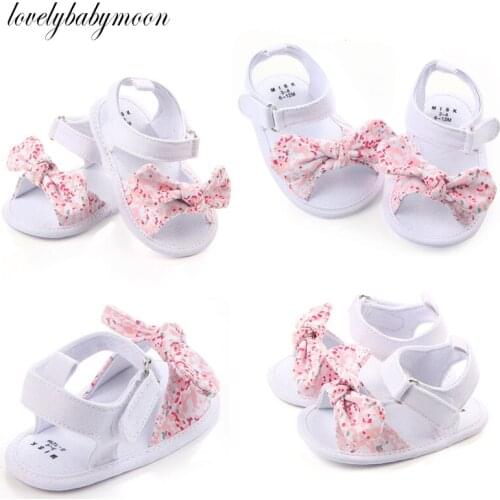 1 Pair Children Baby Kids Boys Girls Shoes Non-Slip Canvas Bowknot Toddlers Newborn Infantil Sandals