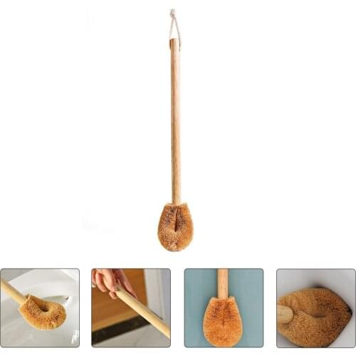 1Pc Long Handle Toilet Brush Pedestal Pan Cleaning Brush Toilet Brushing Tool