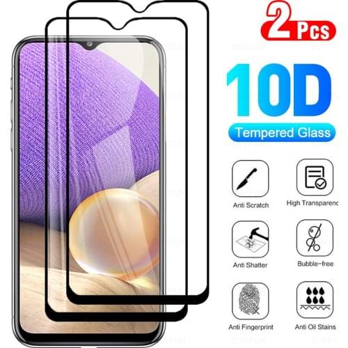 2Pcs Full Cover Tempered Glass For Samsung A32 5G Glasses Protective Glass For Samsung A 32 SM-A326B 6.5Inches Protection Film