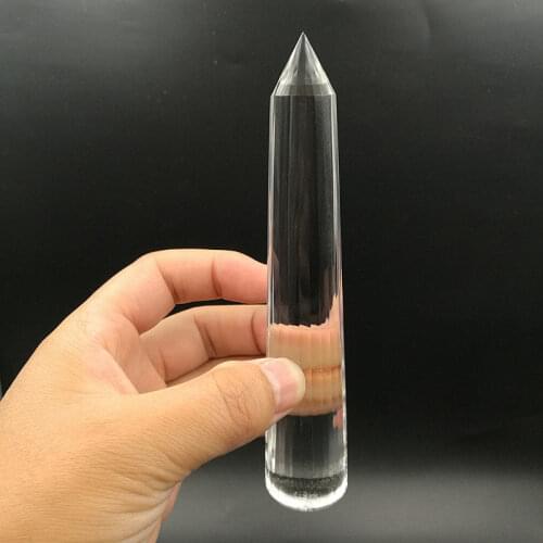24 sides natural clear quart crystal vogel wand reiki healing Brazil gemstone handmade crafted point sale as gift