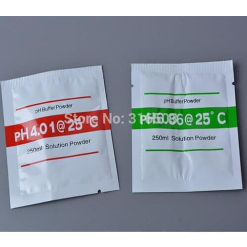 30 Sets PH Buffer Powder 30pcs 4.01 and 30pcs 6.86 Calibration Point for PH Test Meter Measure Calibration Solution