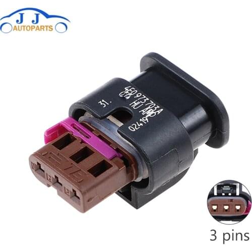 4H0973703 3Pin Car Waterproof Plug PDC Parking Sensor Plug Connector Socket Housing 3C0973203