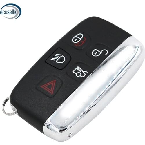 5 Button Smart Key Remote Key Shell Case Fob for JAGUAR XJ XJL XF With Words