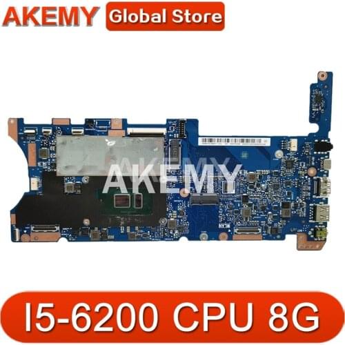 Akemy UX360UA Motherboard For ASUS UX360UAK UX360UA UX360U 90NB0C00-R00010 Laotop Mainboard with I5-6200 CPU 8G RAM