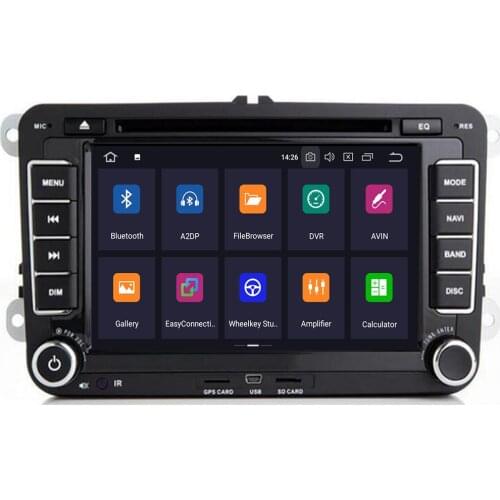 Android 10 7" 2din Car DVD for VW POLO GOLF 5 6 POLO PASSAT B6 CC JETTA TIGUAN TOURAN EOS SHARAN SCIROCCO CADDY with 4GGPS Navi