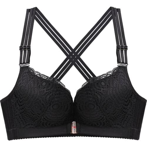 Plus size bra cotton women sexy lace bras Big underwear lingerie pushup bra Drop shipping