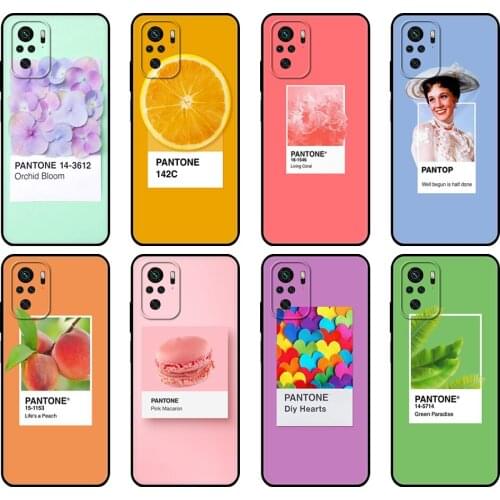 Black tpu Case For Xiaomi Redmi 9T Case Redmi Note 9T Note 10 Pro Case Pantone Candy Color Fruit Cookies sunshine sky Novelt
